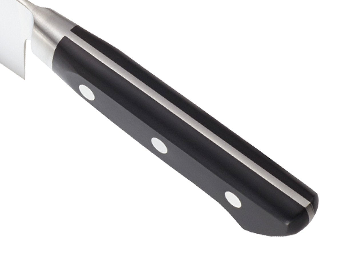 MX3 Premium San Mai VG-10 Steel Core Blade Nakiri Knife by Mercer Culinary – 7", Stainless Steel, Black, Model M16140