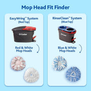 O-Cedar White / Deep Clean Refill / 1-Pack - Deep Clean Replacement Mop Heads