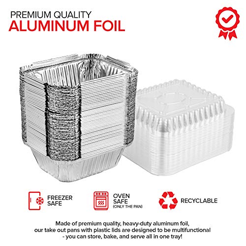 Stock Your Home 1 lb / 100 Pack / Silver Disposable Cookware
