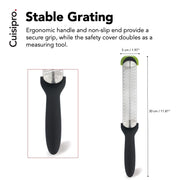 Surface Glide Technology Fine Rasp by Cuisipro – Fine, Stainless Steel, Silver, Model 1613
