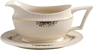 Lenox Rutledge #P303 Gravy Boat With Tray - 2 Pc