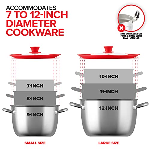 Modern Innovations Red / 7 to 12 Inch / Pot,Pan,Pans,Can Lids