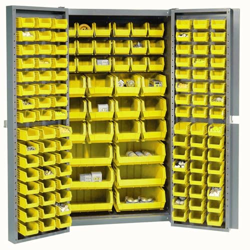 Global Industrial Yellow / 38 inches (W) x 24 inches (D) x 72 inches (H) / Industrial Storage Cabinets