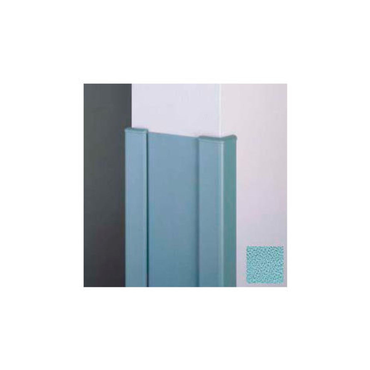 End Wall 90 Corners by Pawling – 50"L x 9"W x 5"H, Vinyl, Stormy Blue, Model CG-11-4-382