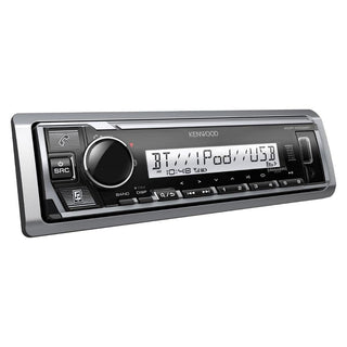 KMR-M332BT Marine Digital Media Receiver & Bluetooth (Renewed) by Kenwood – 1-DIN (7.6"D x 8.9"W x 4"H), Model KMRM332BT