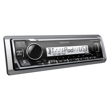 KMR-M332BT Marine Digital Media Receiver & Bluetooth (Renewed) by Kenwood – 1-DIN (7.6"D x 8.9"W x 4"H), Model KMRM332BT