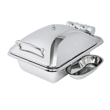 Crown Collection 4 Quart Induction Chafing Dish by Eastern Tabletop – Stainless Steel, Model 3964