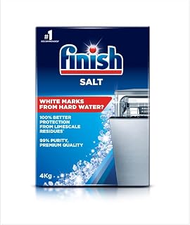 Finish Dishwasher Salt 4kg, Protection from Limescale Residues, Premium Quality
