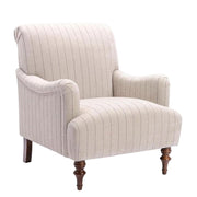 Brown Armchair with Hardwood Frame by Furnifact – 100% polyester, Hardwood and plywood frame construction, Brown