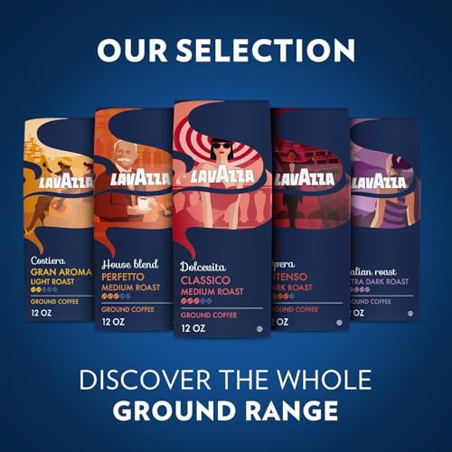 Lavazza Italian Roast Ground / 12 Ounce (Pack of 1) / Coffee Roasted Coffee Beans