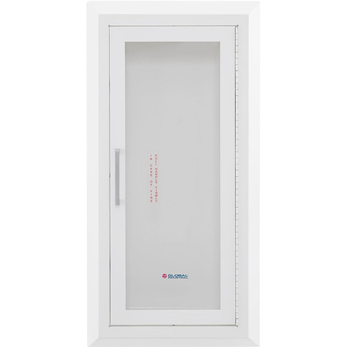 Steel Fire Extinguisher Cabinet with Breakable Acrylic by Global Industrial – Alloy Steel, White, Model 670599