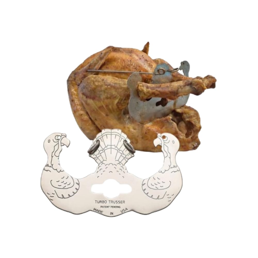 Turbo Trusser Turkey Trusser, Stainless Steel, Silver