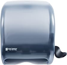 San Jamar Element Paper Towel Dispenser, Manual Lever Roll for Bathroom and Kitchen, 12.75" x 12.5" x 8.5", 1 Count, Arctic Blue