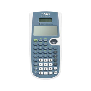 TI30XSMV TI-30XS MultiView Scientific Calculator by Texas Instruments – 0.8" x 3.5" x 7.3", Plastic, Blue/White, Model TEXTI30XSMV
