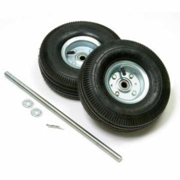 Replacement Pneumatic 10" Hand Truck Wheel Kit by Global Industrial – 22"L x 3.5"W x 4"H, Rubber, Silver, Model 330CP32