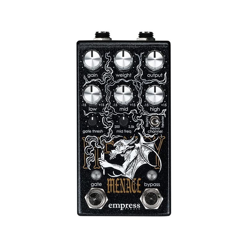 Heavy Menace Distortion Pedal - Black by Empress Effects – Black, Model EMPHEAM