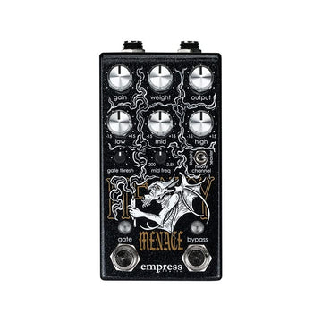 Heavy Menace Distortion Pedal - Black by Empress Effects – Black, Model EMPHEAM