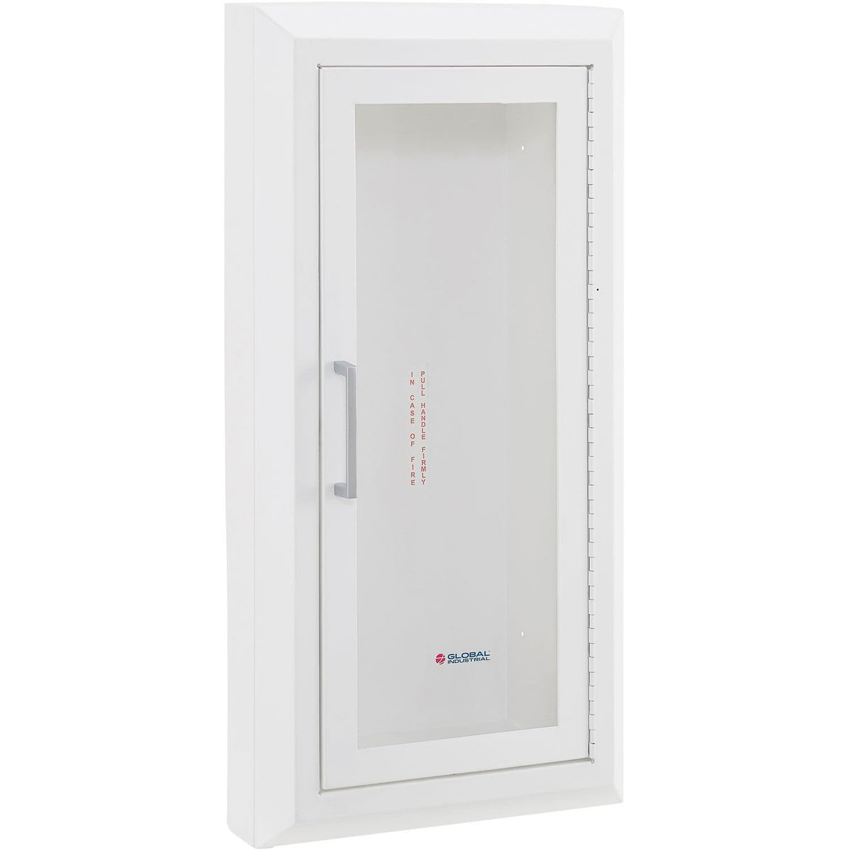 Steel Fire Extinguisher Cabinet with Breakable Acrylic by Global Industrial – Alloy Steel, White, Model 670599