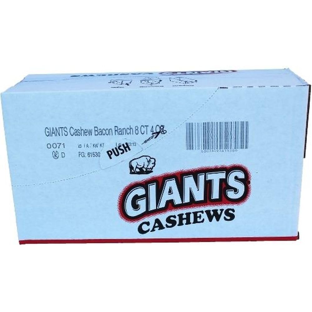 Bacon Ranch Flavor Cashews by GIANTS – 4 Ounces