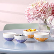 Fleur Bowl, Dimensions: Approx. 13 × 13 × 6.5 cm, Multicoloured, Dishwasher-Safe & Microwave-Safe, Floral Decor, Premium Porcelain Container by Villeroy & Boch – Model 10-4554-2535