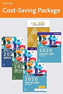 Step-by-Step Medical Coding 2020 Edition - Text, Workbook, 2020 ICD-10-CM for Physicians Edition, 2020 HCPCS Professional Edition and AMA 2020 CPT Professional Edition Package
