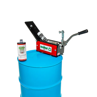 Newstripe Single Can Disposal System by Aerovent – 30"L x 8"W x 11"H, All Welded Steel W/Non-Sparking Components, Green, Model 10004840