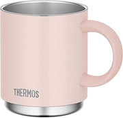 Thermos JDS-351 BEP Vacuum Insulated Mug, 11.8 fl oz (350 ml), Beige Pink