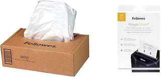Fellowes Powershred Shredder Waste Bags and Lubricant Sheets Bundle
