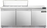 SW72-12C-FB Sandwich Unit, 72" W, With 12 Pan Top Openings, Front Breathing & 19" Cutting Board