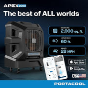 Portacool 2000 SQ. FT. / Black / Industrial Portable