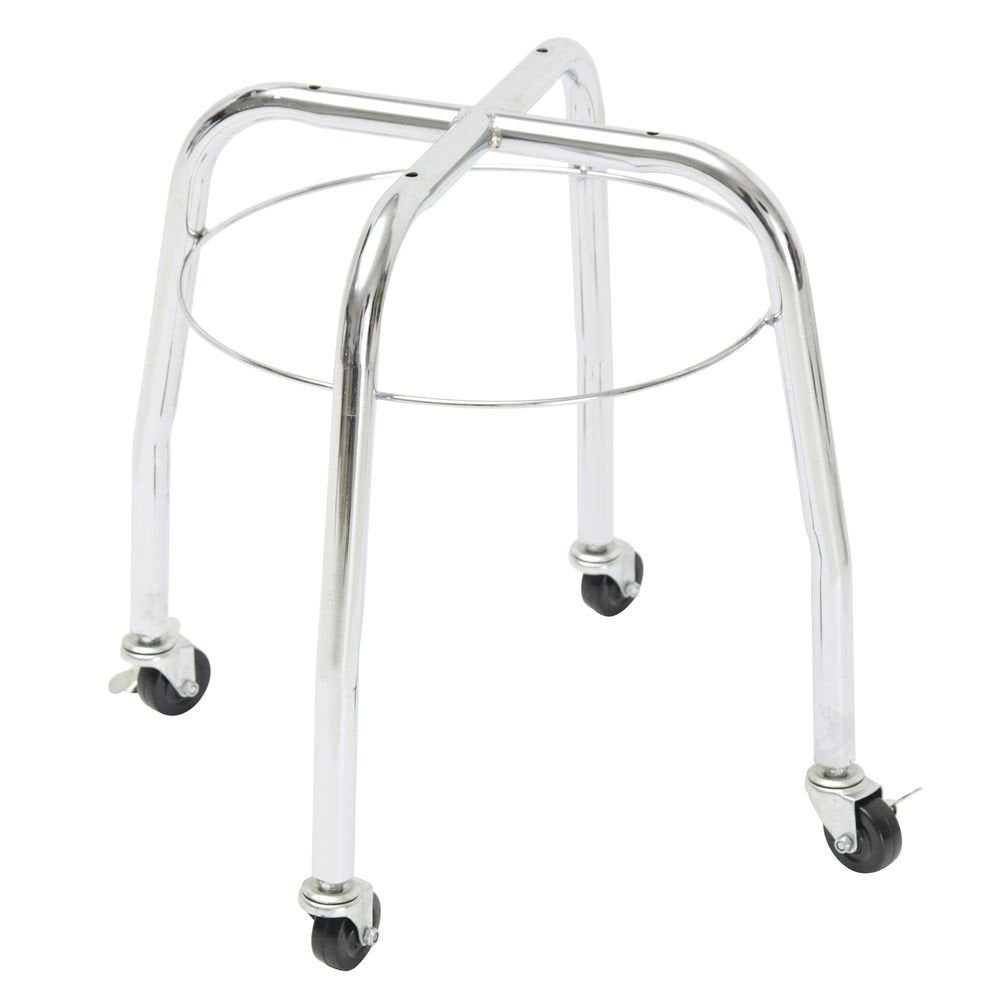 Dump Bin Round Chrome Wire - 20"Dia x 32 1/2"H by HUBERT – 20"Dia x 32 1/2"H, Metal, Silver