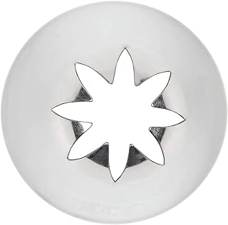 Ateco # 847 - Closed Star Pastry Tip .56'' Opening Diameter- Stainless Steel