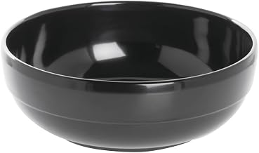 HUBERT Black Serving Bowl Melamine - 7 7/10"Dia x 2 3/5"H