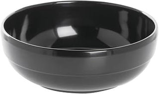 HUBERT Black Serving Bowl Melamine - 7 7/10"Dia x 2 3/5"H