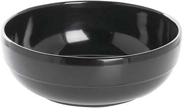 HUBERT Black Serving Bowl Melamine - 7 7/10"Dia x 2 3/5"H