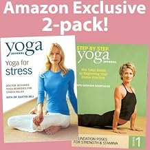 Yoga Journal's Yoga for Stress/Step by Step Vol. 1 (By Dr. Baxter Bell & Natasha Rizopoulos 2 Pk)