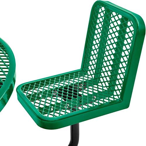 Global Industrial Green / 46" Dia. x 29" H / Industrial Picnic Tables