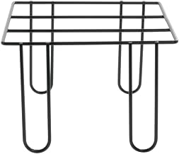 HUBERT Square Buffet Riser Black Wire - 9"L x 9"W x 6"H