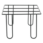 Square Buffet Riser Black Wire - 9"L x 9"W x 6"H by HUBERT – Alloy Steel, Black, Model WCH0308