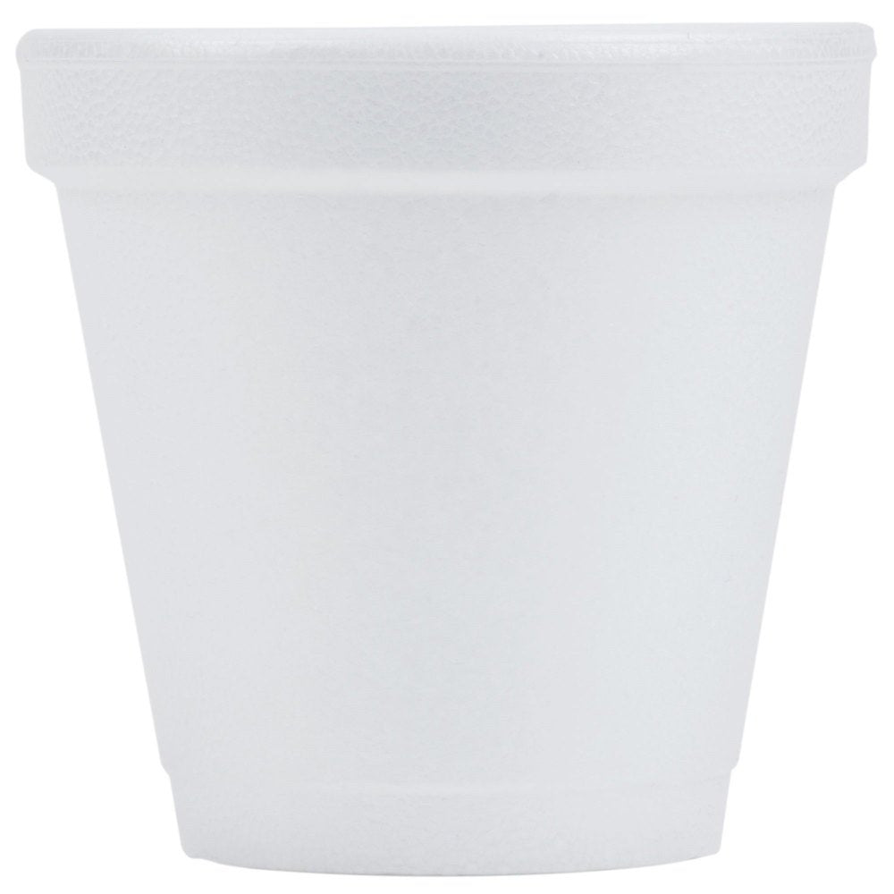 Small J Style Foam Cup White 4 oz. | 1000/Case by DART – 4 Ounces, 4.0 fluid_ounces, Foam, White, Model 4J4