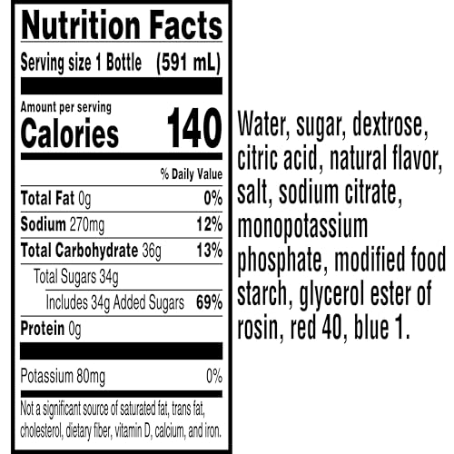 Gatorade Riptide Rush / 20 Fl Oz (Pack of 8) / 1 Sports Drinks