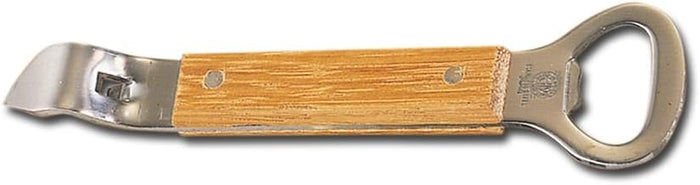American Metalcraft Inc. BBC39 Stainless Steel Hand-Held Deluxe Bottle and Can Opener, 4.5' L, Hardwood Handle