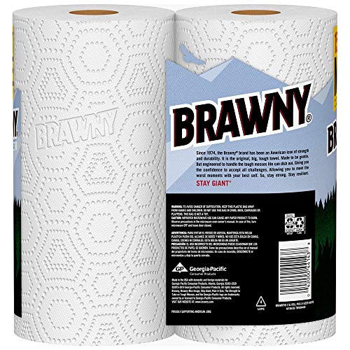 Brawny 1 / 8 Count (Pack of 1) / white Paper Towels