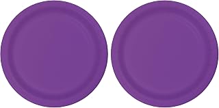 Creative Converting Amethyst Lunch Plate, 7", Purple (Pack of 2)