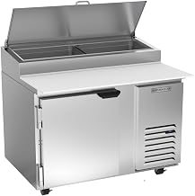 Beverage Air DP46HC 46" W Two Door Refrigerated Pizza Prep Table, 12 Cu. Ft. Capacity