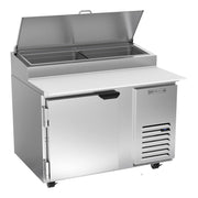 46" W Two Door Refrigerated Pizza Prep Table by Beverage Air – 12.0 cubic_feet, Stainless Steel, Model DP46HC