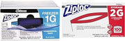 ZiplocZiploc 94604 Double-Zipper Freezer Bags – One Size, 2.0 gallons, Plastic, Clear, Pack of 100