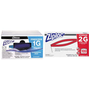 ZiplocZiploc 94604 Double-Zipper Freezer Bags – One Size, 2.0 gallons, Plastic, Clear, Pack of 100