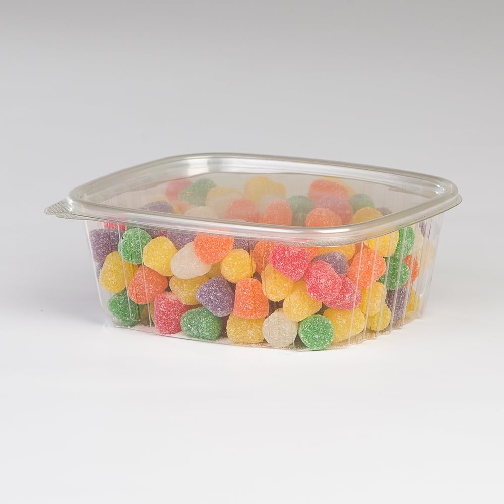 Koda Cup 32 oz. (Quart Size) RPET Clear Plastic Hinged Lid Deli Meal Prep Fruit Salad Display Food Storage Containers 100% BPA Free | 200/Case – Product Details