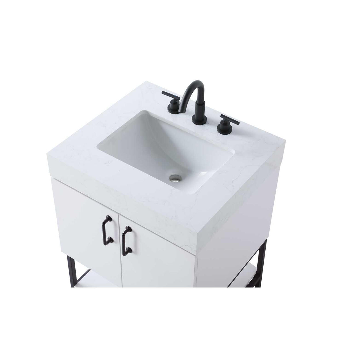 Caroline Bathroom Vanity White by Lighting Design – Wood, White